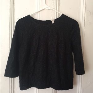 Black top from J. Crew