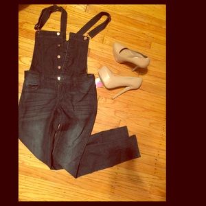 High waisted denim overalls! Cute&COMFY! SUMMER🌻