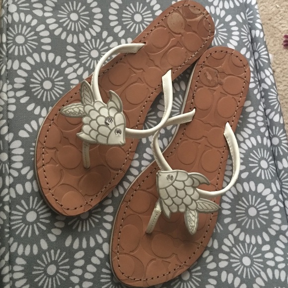 Coach flip flops