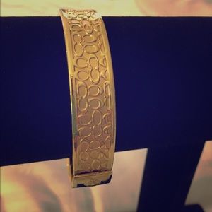 Coach Half inch Signature Bangle Bracelet