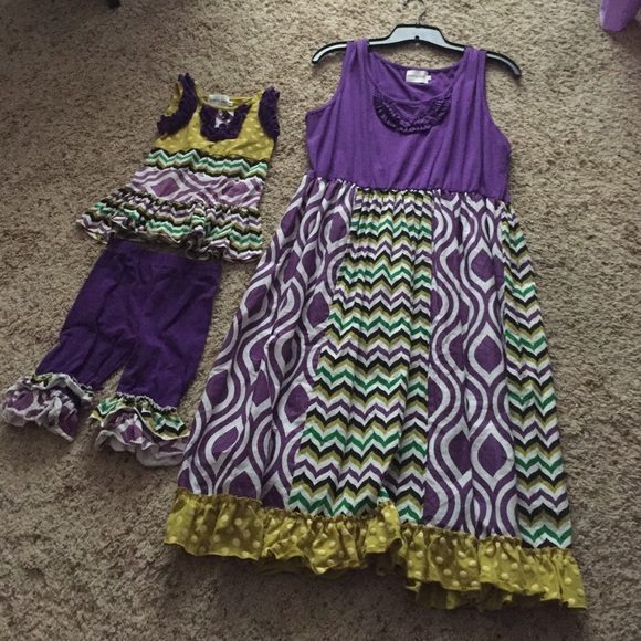 boutique mommy(2xl) & toddler(2t) matching outfits