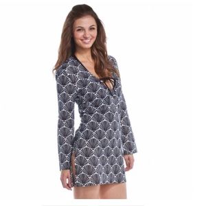 Mudpie fan-shell swim coverup