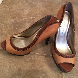 Camel and Tan pumps