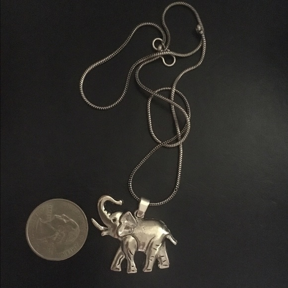 Lucky Charm Trunk up elephant pendant