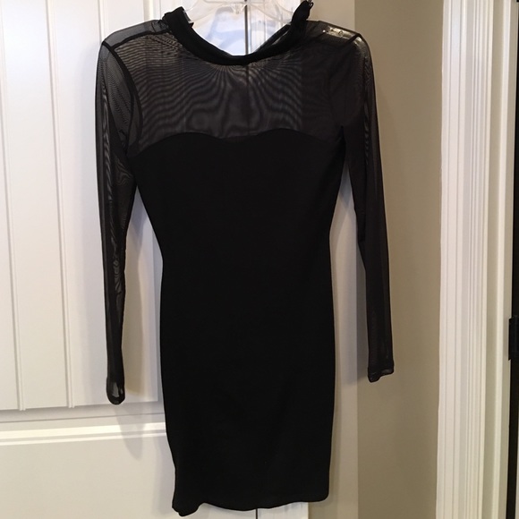Black sheer sleeve dress..ONLY WORN ONCE
