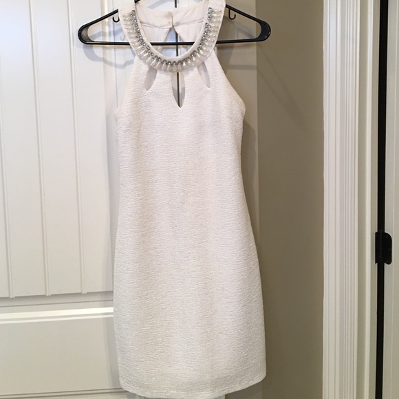 White shiny dress SIZE 5