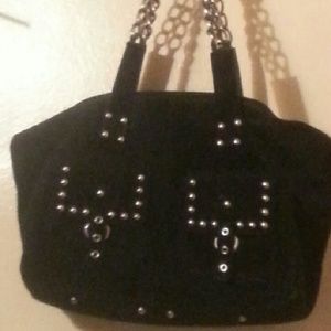 Black Suede Bag