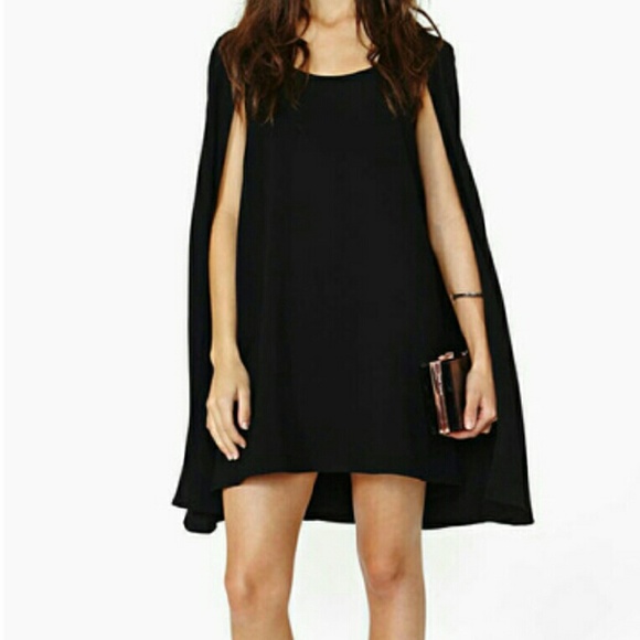 New Cape dress - RED, NOT BLACK