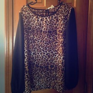 NWOT Leopard Women's Blouse