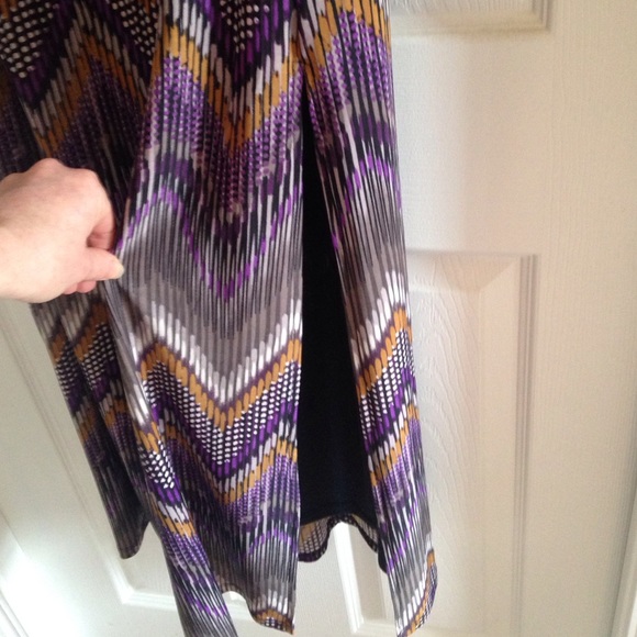 Formal Dress with Sequined Cap Sleeves - Picture 3 of 4