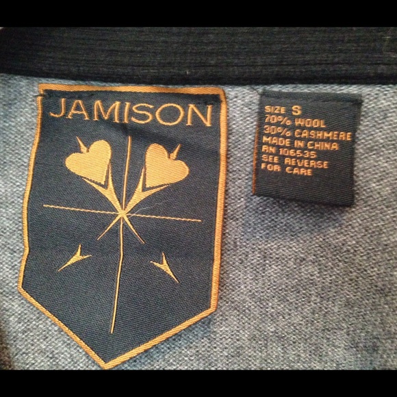 Jamison Wool Cashmere Ruffle Cardigan Small - Picture 2 of 4