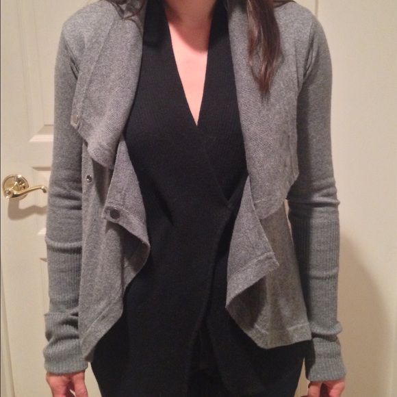 Jamison Wool Cashmere Ruffle Cardigan Small - Picture 4 of 4