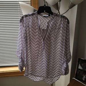 Sheer longed sleeved top