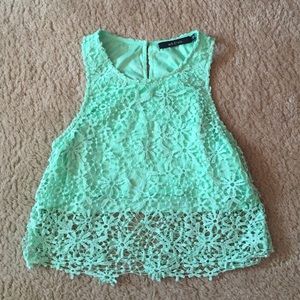 Lace crop top