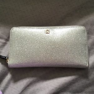 Sparkly silver Kate spade wallet