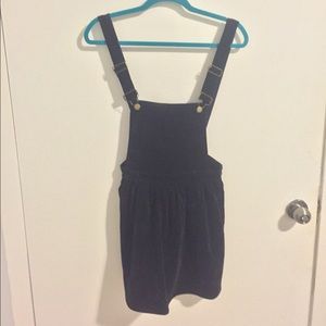 Corduroy overall jumper.