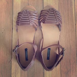 Faux Leather Sandals