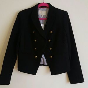 Military Cropped Peacoat/jacket NWT