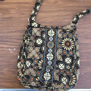 Brown Vera Bradley cross body bag