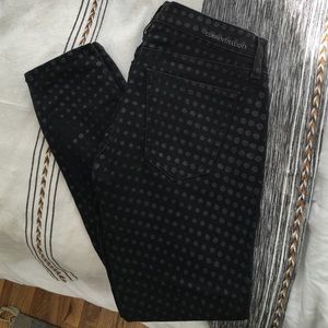 Current/ Elliot "The Stiletto" polka dot jeans