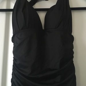 One piece halter top swimsuit