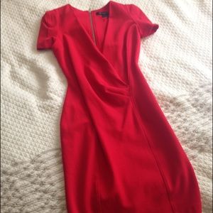 Red french connection cocktail dress