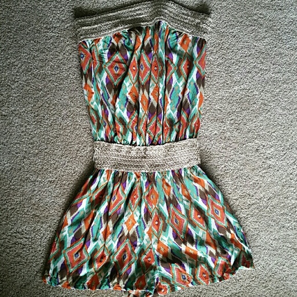 Women's summer strapless romper