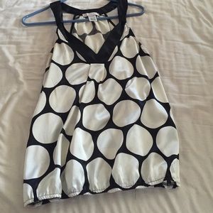 Polka dot silky top