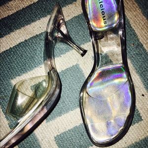 Clear heels
