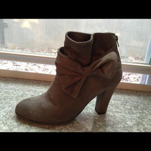 Impo Stretch Suede Bootie with Bow