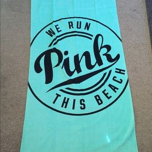 Pink Victoria's Secret over sized beach towel