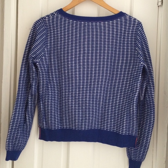 Pipelime Blue Waffle Stitch Sweater - Picture 2 of 3
