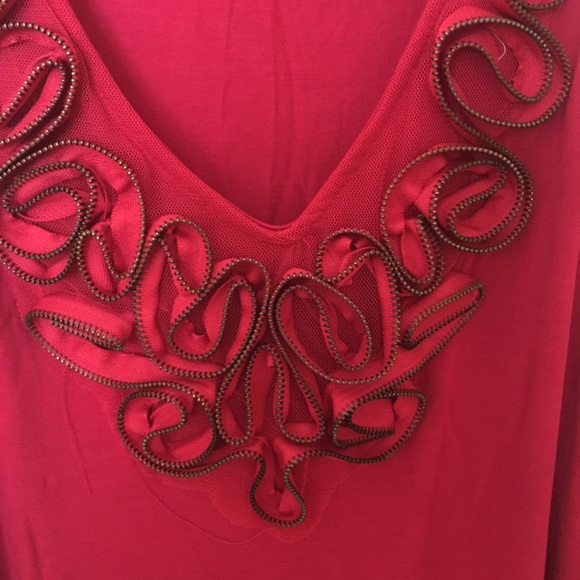 Unique Deep Red Tank