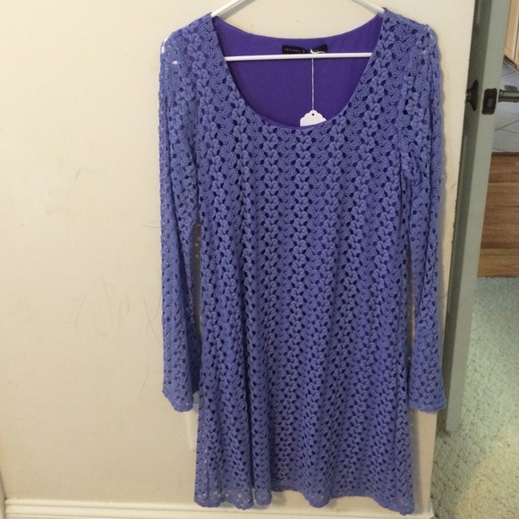 Lavender crochet dress