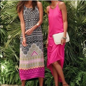 NWOT Patterned Chiffon Maxi Dress