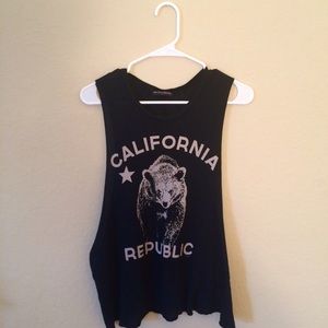 Brandy Melville Graphic Muscle Tee