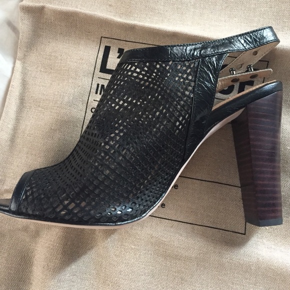 L'Agence leather open toed heels NWOT - Picture 4 of 4