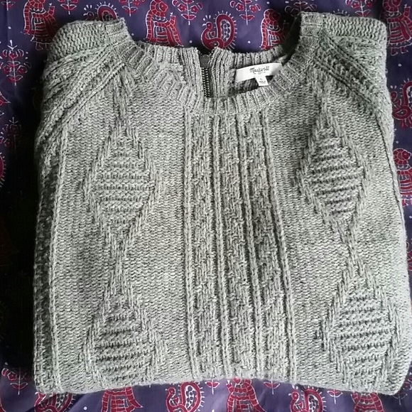 NWOT Madewell back zip sweater NWOT