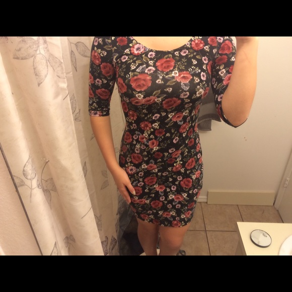 Floral bodycon