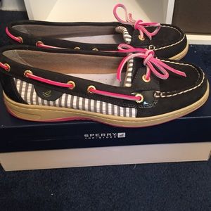 Sperry Angelfish Navy Stripe boat shoes