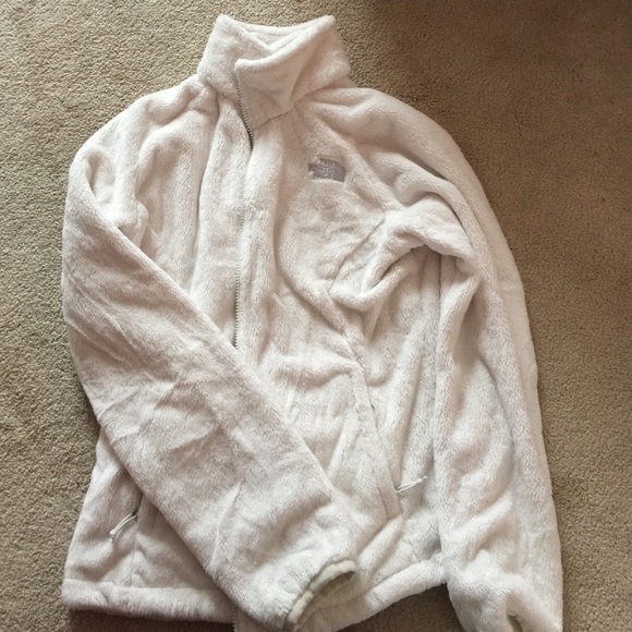 Fuzzy north face zip up!