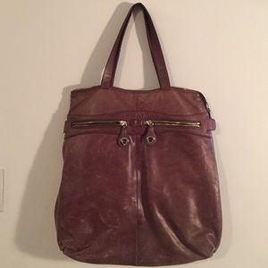 Gorgeous brown leather tote