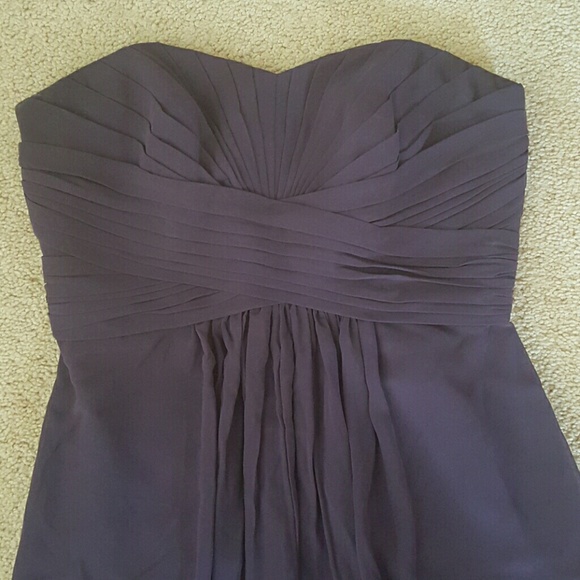 Davids Bridal Lapis (purple) bridesmaid dress - Picture 2 of 4