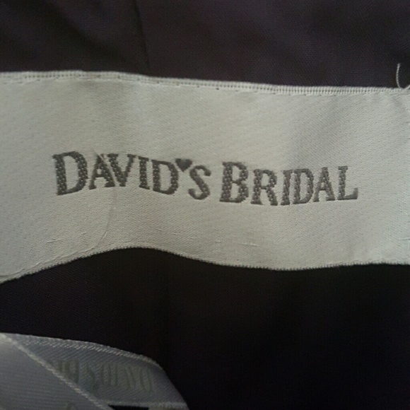 Davids Bridal Lapis (purple) bridesmaid dress - Picture 3 of 4