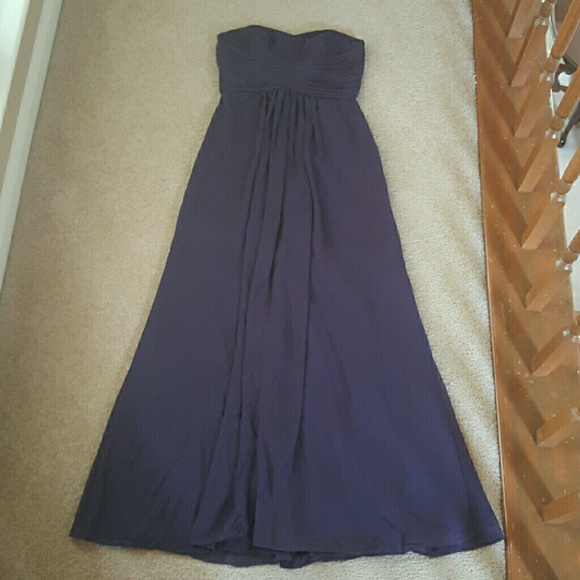 Davids Bridal Lapis (purple) bridesmaid dress - Picture 4 of 4