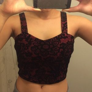 Lace crop top