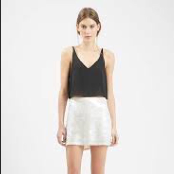 Topshop metallic pencil skirt