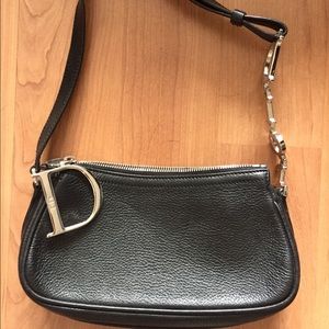 Genuine leather Christian Dior small clutch bag