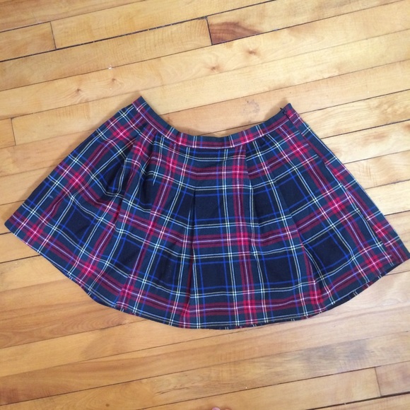 FOREVER 21 Plaid Pleated Schoolgirl Skirt
