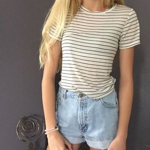 Black❤️white stripped shirt